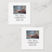 Faire-part de naissance ajouter photo date heure l (Devant / Derrière)