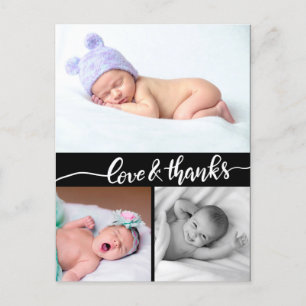Faire-part de naissance Amour et Merci Photo de