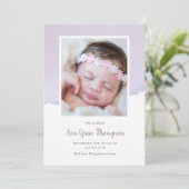 Faire-part de naissance aquarelle (Debout devant)