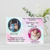 Faire-part de naissance Aquarelle Twins (Debout devant)