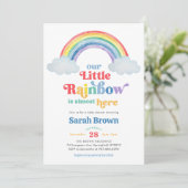 Faire-part de naissance arc-en-ciel (Debout devant)