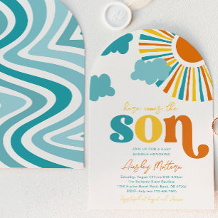 Faire-part de naissance Arch Voici venir le fils