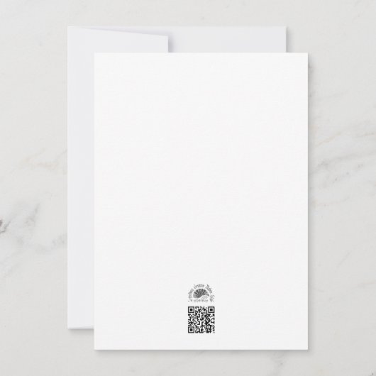 Faire-part de naissance avec bébé (Dos)