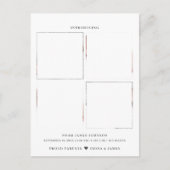 Faire-part de naissance avec grille de collage pho (Devant)