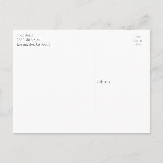 Faire-part de naissance avec photo (Dos)