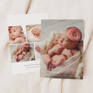 Faire-Part de Naissance avec Photo de Portrait en