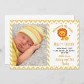 Faire-part de naissance avec photo du nouveau-né (Devant / Derrière)