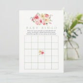 Faire-part de naissance Baby Bingo avec des tons d (Debout devant)