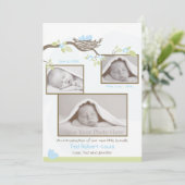 Faire-part de naissance - Baby Boy (Debout devant)