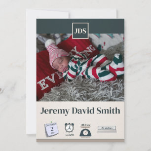 Faire-part de naissance Baby Holiday