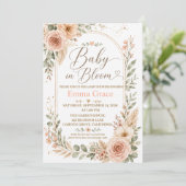 Faire-Part de Naissance Baby in Bloom (Debout devant)