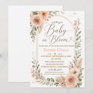 Faire-Part de Naissance Baby in Bloom