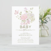 Faire-part de naissance Baby in Bloom (Debout devant)