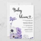 Faire-part de naissance Baby in Bloom (Devant)