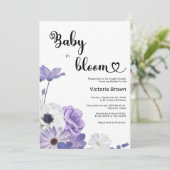 Faire-part de naissance Baby in Bloom (Debout devant)
