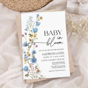 Faire-part de naissance Baby in Bloom Floral