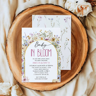 Faire-Part de Naissance Baby in Bloom Floral Arch