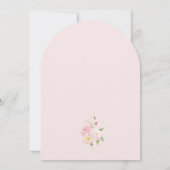 Faire-part de naissance Baby In Bloom Ruban Rose (Dos)