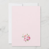 Faire-part de naissance Baby In Bloom Ruban Rose (Dos)