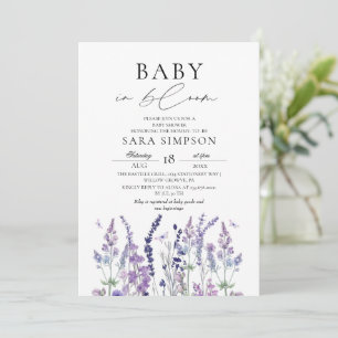 Faire-part de naissance Baby In Bloom Wildflower B