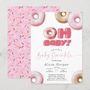 Faire-part de naissance Baby Sprinkle   Donut saup
