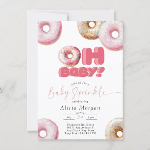 Faire-part de naissance Baby Sprinkle Donut saup