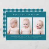 Faire-part de naissance BÉBÉ (Devant / Derrière)