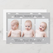 Faire-part de naissance BÉBÉ (Devant / Derrière)