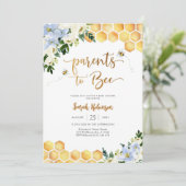 Faire-part de naissance bébé abeille (Debout devant)