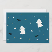 Faire-part de naissance Bébé bleu moderne (Dos)