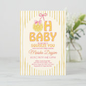 Faire-Part de Naissance Bébé Citron Oh Baby (Debout devant)