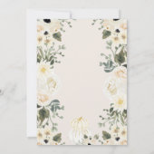 faire-part de naissance bébé citrouille dorée fleu (Dos)