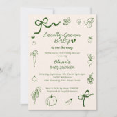 Faire-Part de Naissance Bébé Cultivé Localement De (Devant)