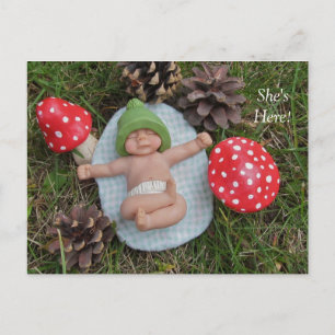 Faire-part de naissance : Bébé d'argile, Champigno
