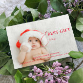 Faire-part de naissance bébé de Noël et Carte de r