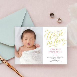 Faire-part de naissance bébé EDITABLE COULEUR