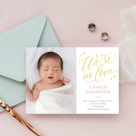 Faire-part de naissance bébé EDITABLE COULEUR