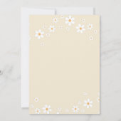 Faire-part de naissance Bébé en fleurs tan Daisy (Dos)