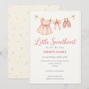 Faire-part de Naissance Bébé Fille Little Sweethea