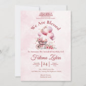 Faire-part de naissance Bébé Fille Musulmane Landa (Devant)