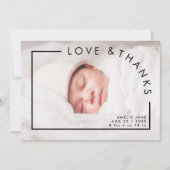 Faire-part de Naissance Bébé Fille ou Garçon avec (Devant)
