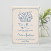 Faire-Part de Naissance Bébé Fournée Dessinée à la (Debout devant)