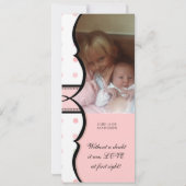 Faire-part de naissance bébé - Français Bow Dot Sw (Dos)
