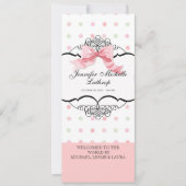 Faire-part de naissance bébé - Français Bow Dot Sw (Devant)