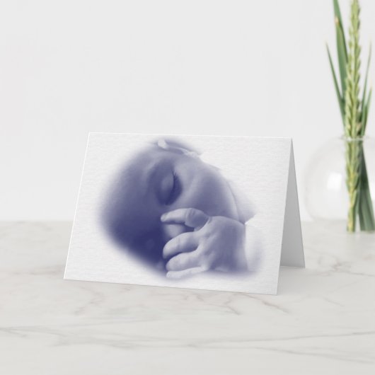 Faire-part de naissance bébé garçon (Devant)