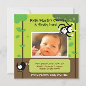 Faire-part de naissance bébé garçon (Devant)