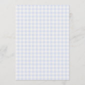 Faire-Part de Naissance Bébé Garçon Café Gingham (Dos)