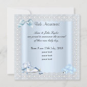 Faire-part de naissance bébé garçon photo chaussur (Dos)