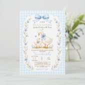 Faire-part de Naissance Bébé Garçon Silly Goose Bl (Debout devant)
