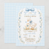Faire-part de Naissance Bébé Garçon Silly Goose Bl (Devant / Derrière)